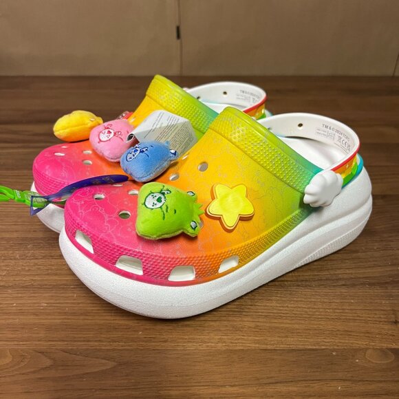 Crocs Classic Crush Clog Care Bears Women's 8 Light Up NWT - Picture 3 of 5